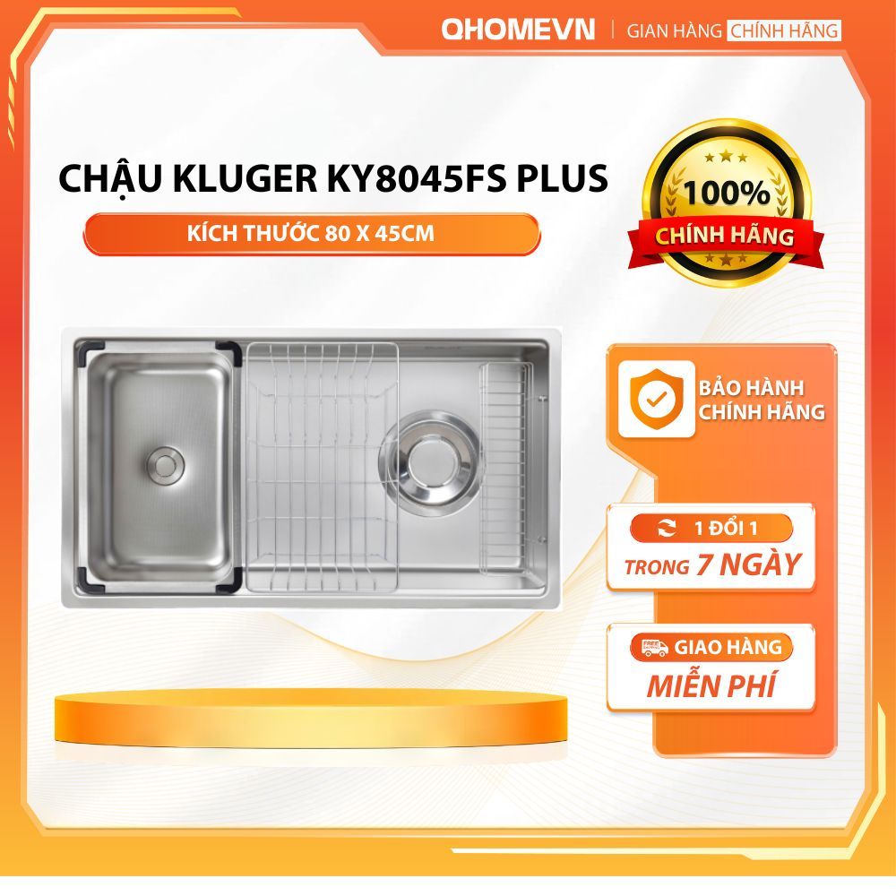 Chậu rửa bát Kluger KY8045FS – S80 | Hàng chính hãng