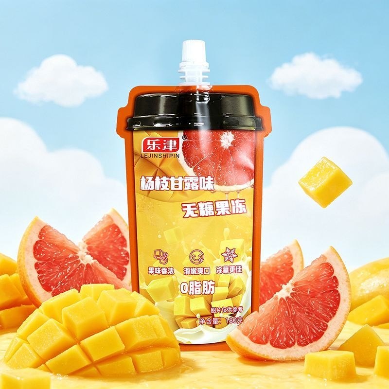 5 Gói 0 Calo 0 Kẹo 0 Mỡ Kẹo Không Kẹo Jelly Món Ăn Nhẹ Ngon Bagged Thạch Hút Toàn Bộ Hộp Khát Làm Sạ