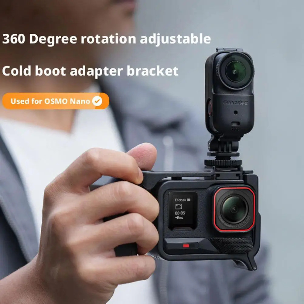 Cho dji Osmo Nano Ngang Dọc Mở Rộng Giá Đỡ Lạnh Vỏ Nhựa Giày Phụ Kiện Gắn Camera Adapter Thumb Prote