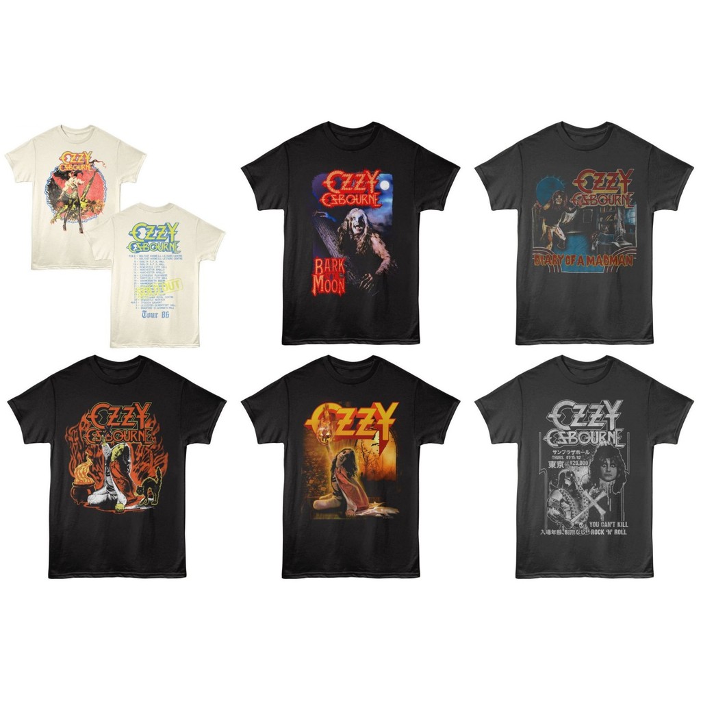 Ozzy Osborne Ban Nhạc Rock Áo Thun Nam Thời Trang Vintage 1 Vải Cotton Thoải Mái Khi Mặc Size S-3XL