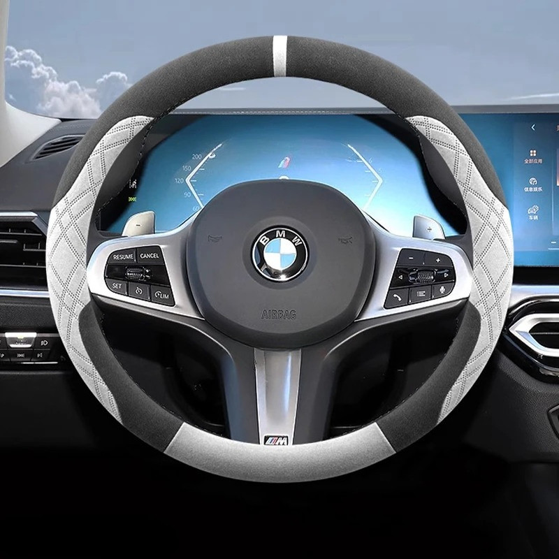 Da Lộn Vô Lăng Ô Tô Bao Da Cho Xe BMW 1 3 4 5 Series i5 i4 Z4 X3 M5 M4 M440i M3 M2 M135 2025 Phụ Kiệ