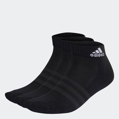 adidas Phong cách sống & Bóng rổ Bộ 3 Đôi Tất Cổ Chân Có Đệm Sportswear Unisex Đen IC1277