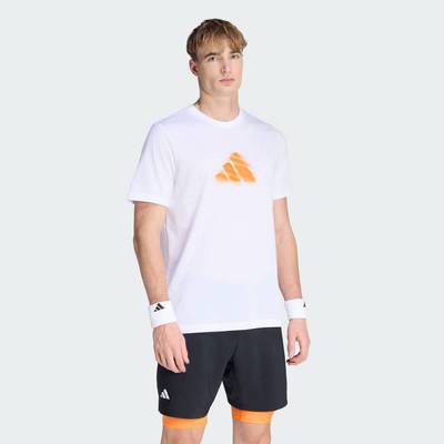 adidas Quần vợt ÁO THUN GRAPHIC TENNIS CLAY IS NOT Nam trắng KB9429