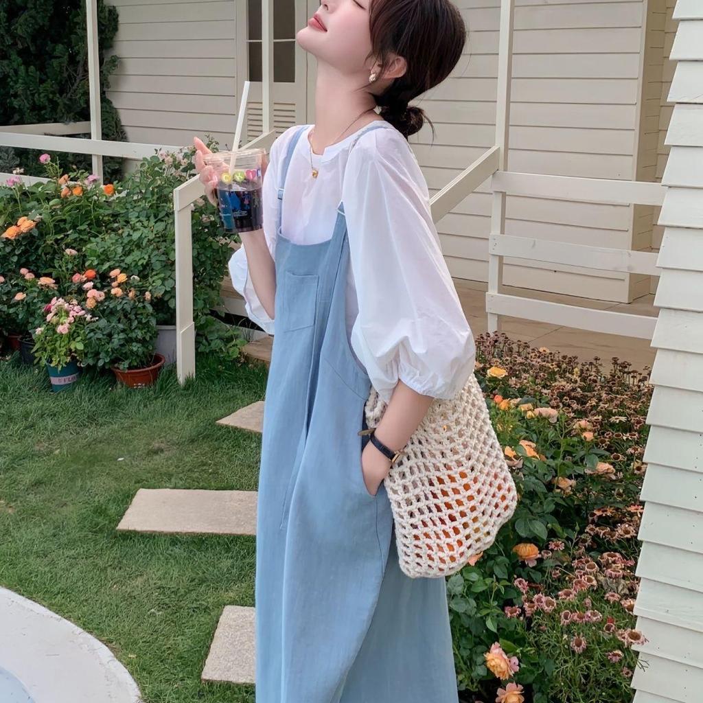 [Khuyến mãi trong thời gian có hạn] Kích thước lớn Bán chạy mm Mùa hè Phong cách mới Thời trang thuần khiết Không khí giản dị Váy dây đeo mỏng hơn Bộ đồ hai mảnh