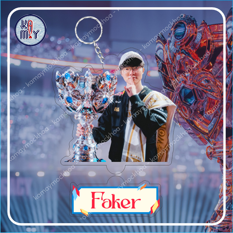 T1 |  Móc khóa - T1 tuyển thủ cho Tê Con, Faker, Oner, Gumayusi, Doran, Kerin - Kamay