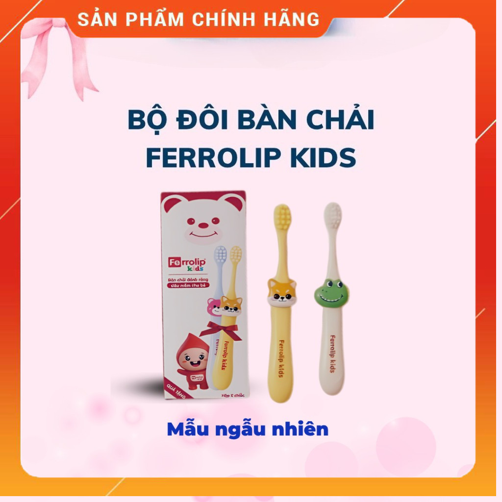 [Quà Tặng] Bộ Đôi Bàn Chải Đánh Răng Ferrolip Kids