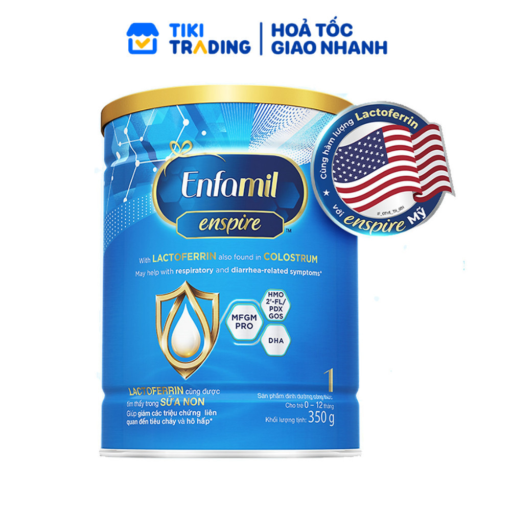 Sản phẩm dinh dưỡng công thức Enfamil Enspire 1 350G - Dành cho trẻ 0 - 12 Tháng