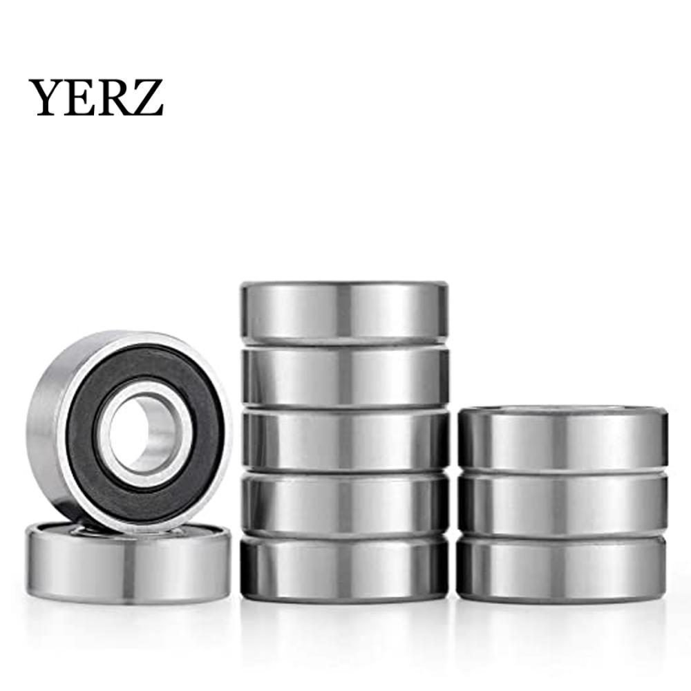 Vòng bi YZ Cao su đôi rãnh sâu thu nhỏ Vòng bi phụ kiện xe đạp 6000RS 10X26X8mm 6000-2RS