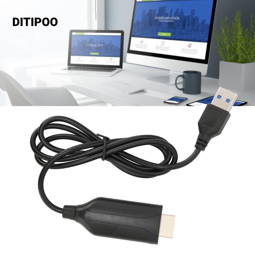 Thẻ ghi video DITIPOO, Cắm và Chạy 1080p 60Hz HD sang USB Video Capture Card, Bộ chuyển đổi video Gi