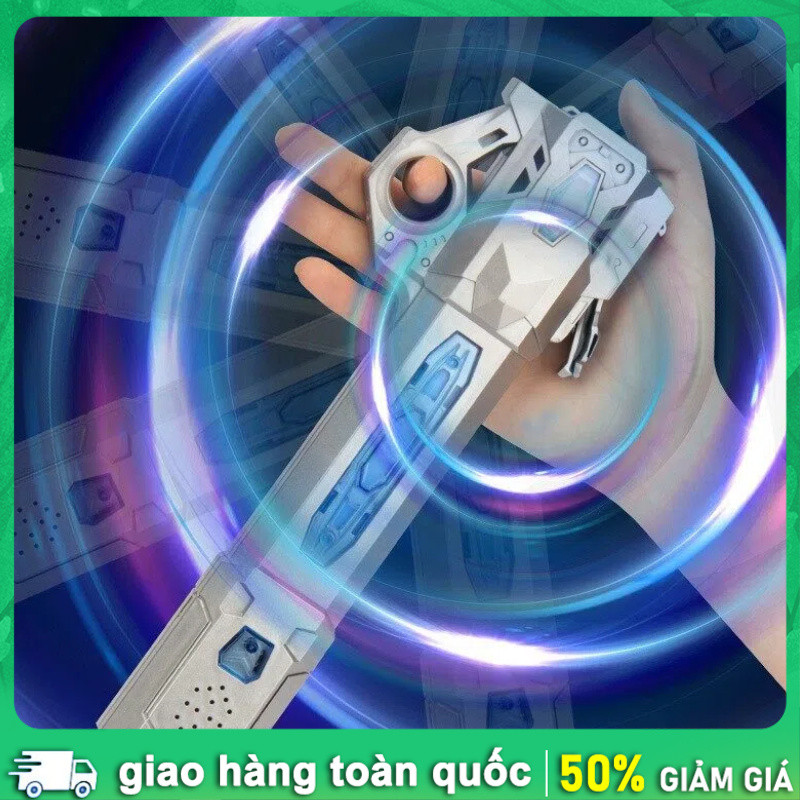 Đồ chơi kiếm laser bảy màu co giãn, Thép titan bạc đẹp, Giá tốt,Đồ chơi kiếm laser, Có thể co giãn, 