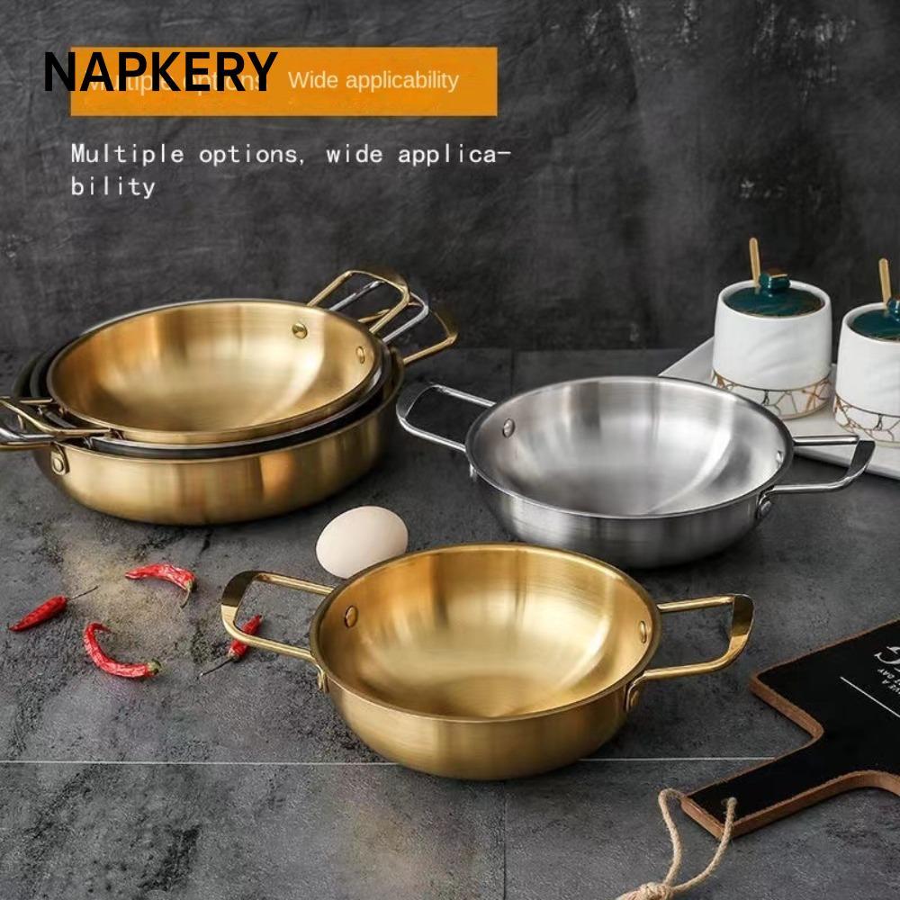Nồi cơm hải sản NAPKERY Nồi khô bằng thép không gỉ Nồi Paella Pan