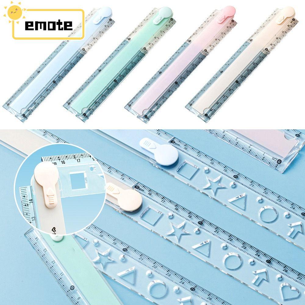 Thước có thể gập lại EMPE, Thước thẳng lưu trữ dễ dàng 30CM, Thước đo tỷ lệ có thể gập lại đa chức năng Học sinh