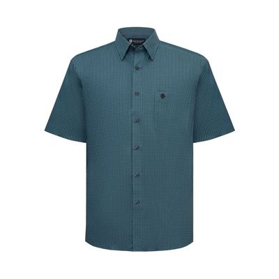 Áo sơ mi tay ngắn vạt tròn SAN SCIARO vải Hoa hồng form REGULAR SS00000075