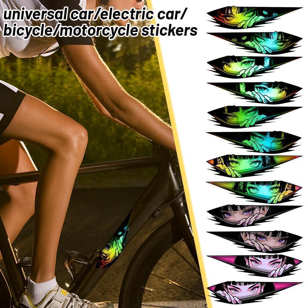 Anime Girl Electric Scooter Scratch Cover Sticker – Eye Car Fade, Decal Cool Kill No Q0k3
