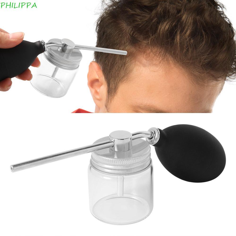 PHILIPPA Hair Salon Powder Spray Bottle, Hair Building Talcum Powder Blower Puffer, Glass Sprays Ref