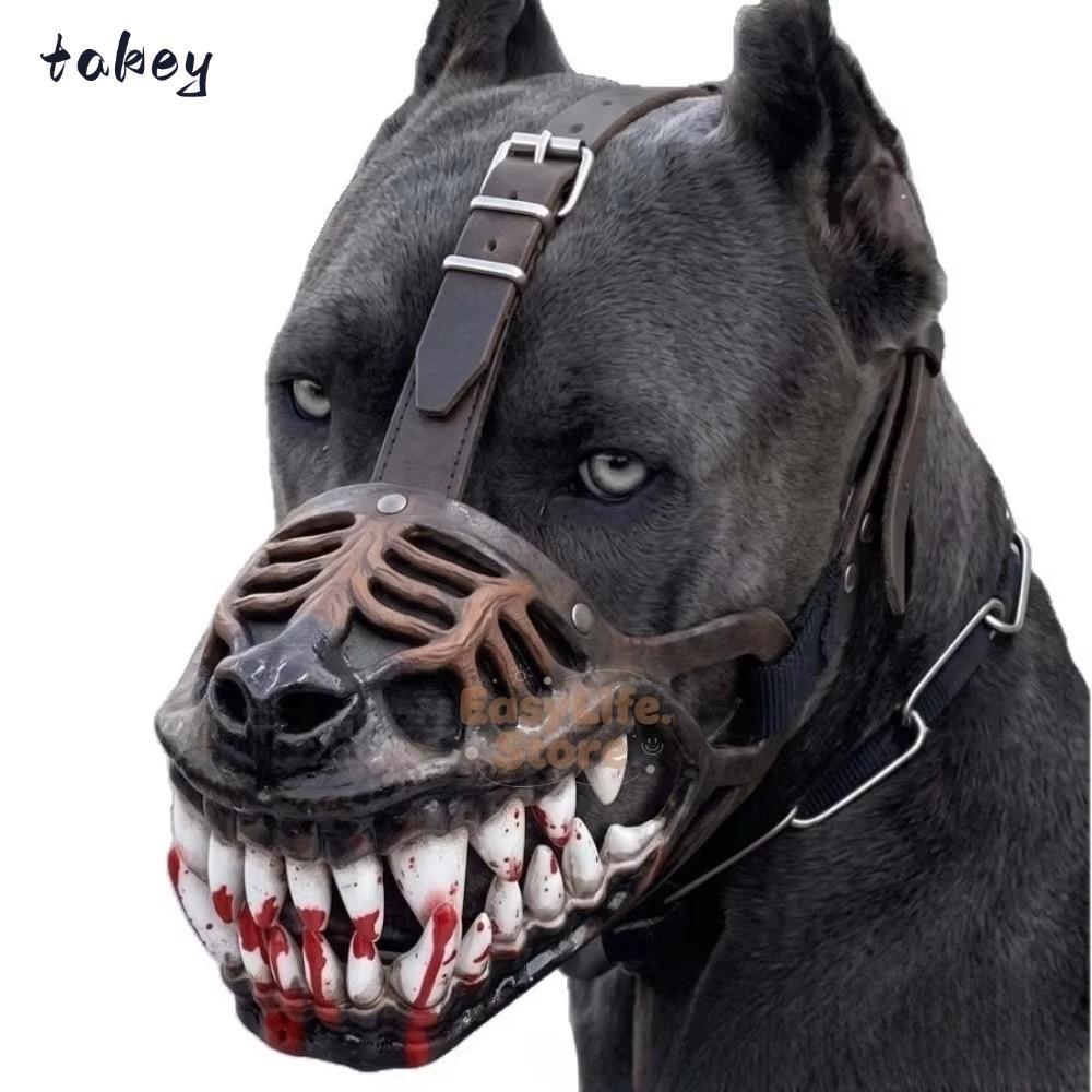 WITAK Dog Monster muzzle, Monster Hell Hound Style Hell Hound Hell Hound muzzle, Dây đeo linh hoạt R
