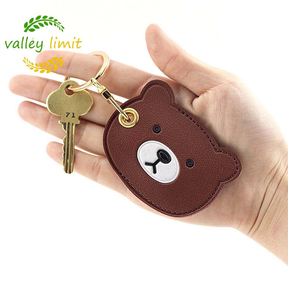 valley limit VALLEY LIMIT Móc khóa da PU Mặt dây chuyền cá tính Keyfob