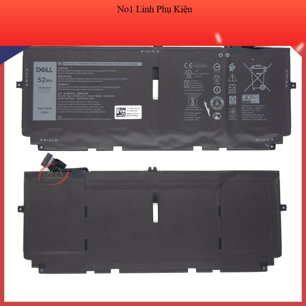 Pin Thay Thế Laptop cho Dell 722KK