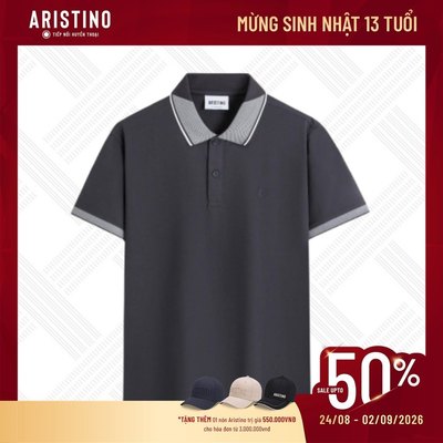 Áo polo ngắn tay ARISTINO phom suông nhẹ, chất cotton mềm mại, thoáng khí - APS166S3EC