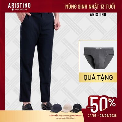 Quần Âu Nam Aristino Regular Fit Cạp Tăng Đơ Ẩn Thời Trang Dễ Dàng Điều Chỉnh Thoải Mái ATR604EDP01