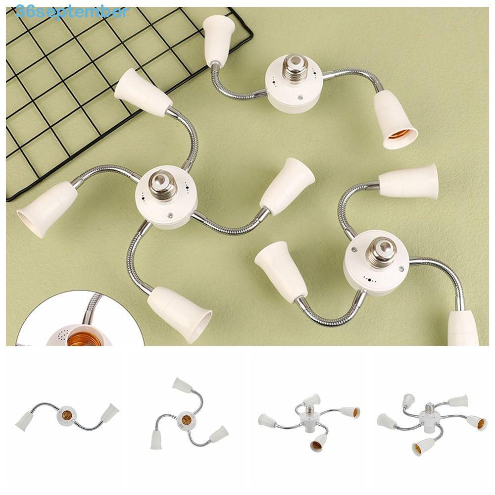 Bộ chia ổ cắm đèn E27 tháng 9, Bộ chuyển đổi bóng đèn Bộ chuyển đổi giá đỡ đèn E27 linh hoạt, bền 2 