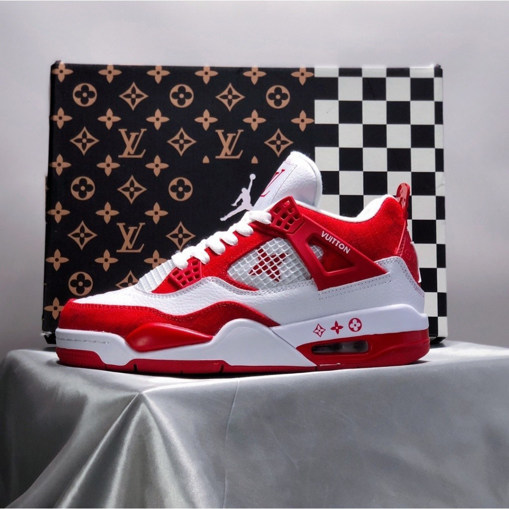 Giày thể thao nam Air Jordan 4 retro SP "Trắng & Đỏ" trận đấu bóng rổ nữ SRKT