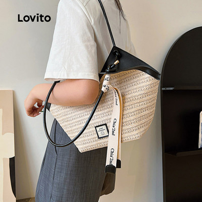 Lovito Túi Xách Nữ Màu Nâu Kiểu Hàn Quốc Thích Hợp Cho Đi Học/sinh Viên Kiểu Dáng Thường Ngày Đi Du Lịch Hoặc Đi Làm LR36E018
