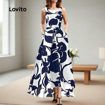 Lovito Đầm Boho Hoa Nữ Mùa Xuân / Hè LNL83186