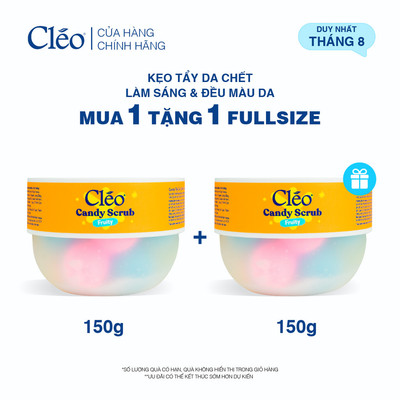 [LIVE] Kẹo Tẩy Tế Bào Chết Candy Fruity Cleo Giảm Thâm Sần, Làm Sáng & Đều Màu Da 150g