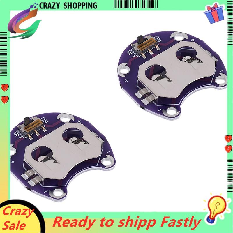 Giá đỡ pin 2 X Coin Cell cho CR2032 - Có công tắc (2 chiếc)