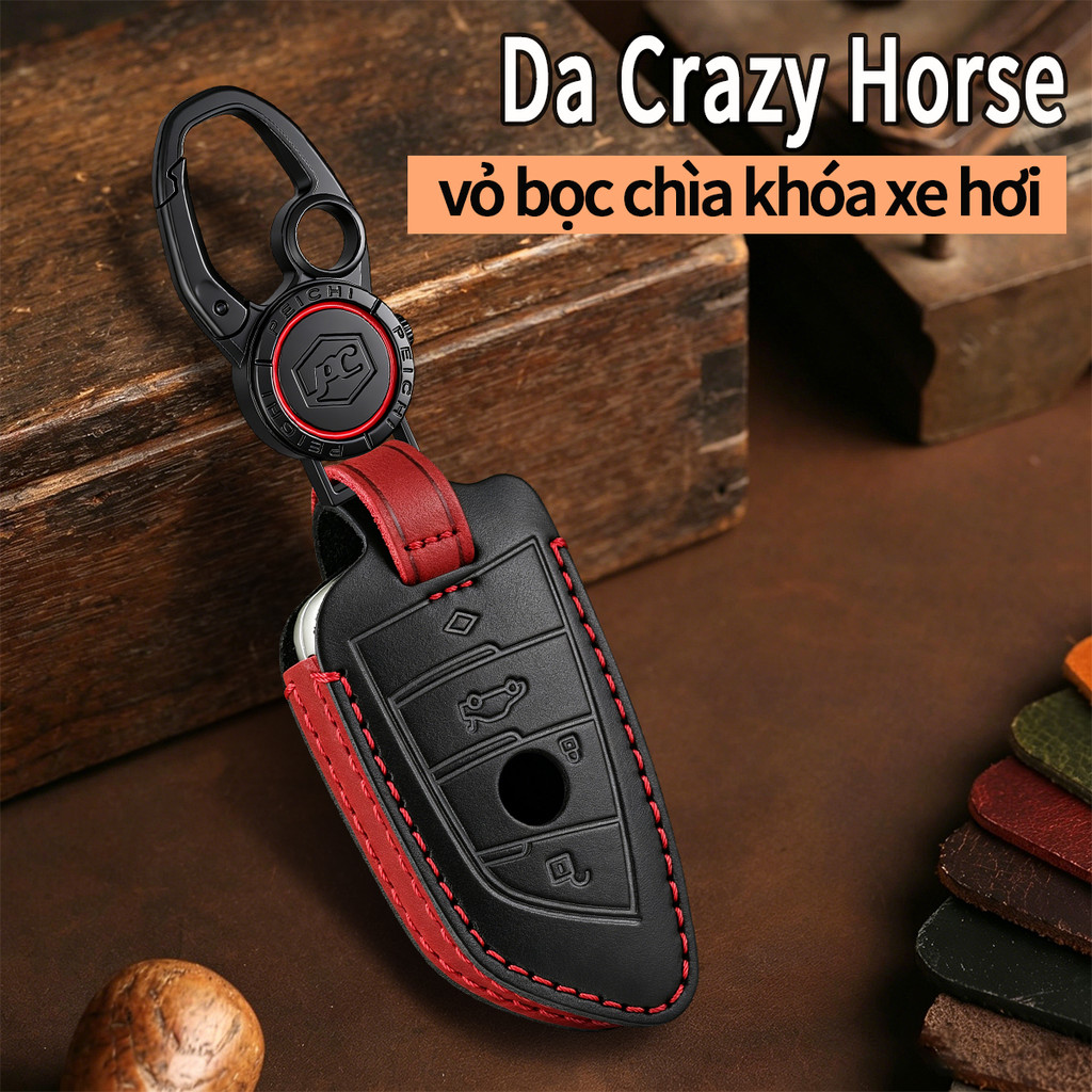 bọc chìa khoá da bò BMW 1 2 3 4 5 6 7 X1 X3 X4 X5 X6 X7 G05 G06 F20 F30 F32
