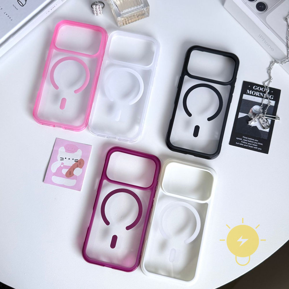 Phone Case For iPhone 18 Pro Max 17 ProMax 16 15 14 13 12 TPU Magnetic Transparent Air Bag Air Bag A