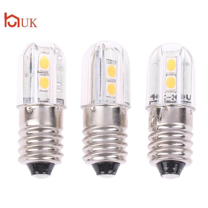 UK E10 Led Bulb 6V 12V 24V Upgrade Bulbs 4LED Lamp Replacement For Torch Indicator Bulb Headlight Mo