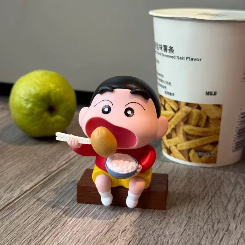 Đồ trang trí ô tô, Crayon Shin-chan ăn ramen, trang trí Shin-chan, ăn uống Shin-chan dễ thương, quà 
