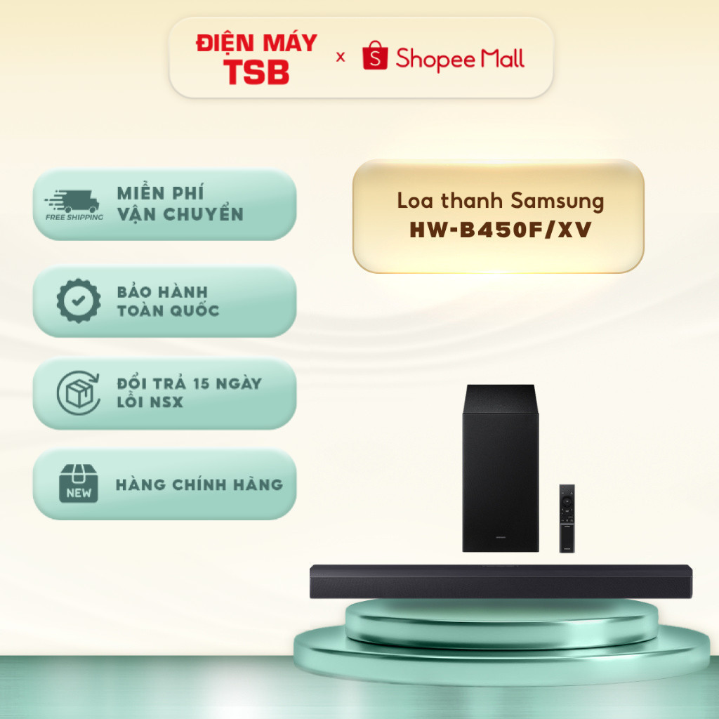 Loa thanh Samsung HW-B450F/XV - Bảo Hành Chính Hãng 12 Tháng