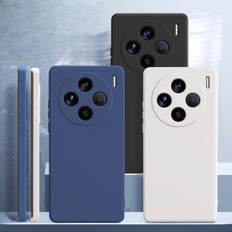 Ốp điện thoại silicon lỏng cho vivo X100 X100 Pro Ultra Full Coverage Chống sốc Soft Cove