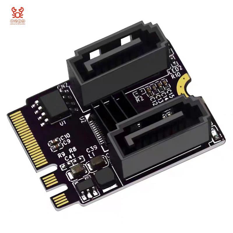 Thẻ mở rộng M2 sang SATA3.0 KEY A + E WIFI M.2 sang SATA HDD Adapter Thẻ JMB582 không có ổ cứng