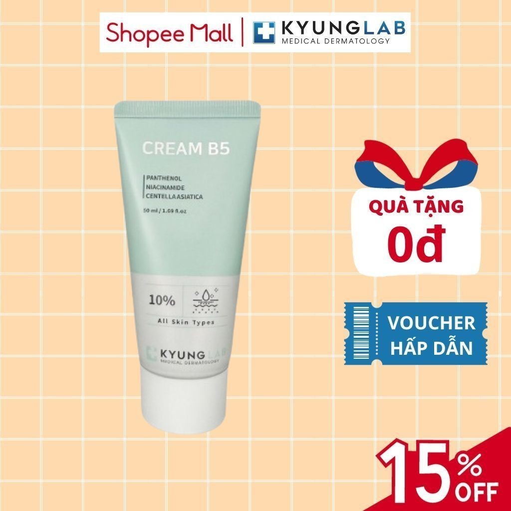 Kem dưỡng Kyunglab Cream B5 10% Phục hồi bảo vệ tái tạo làn da giúp da căng bóng và ẩm mượt
