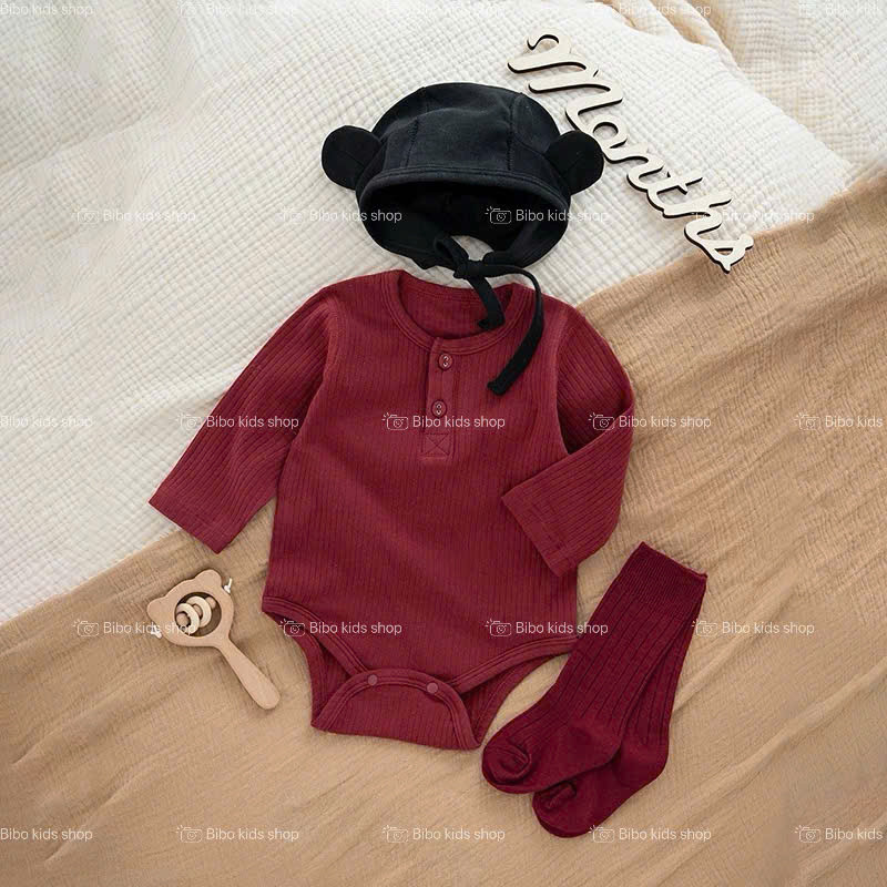 [FreeShip] [Giá hủy diệt] [Ảnh thật] [Chính hãng] Body Tăm Gân To Dài Tay Cho Bé - BD113