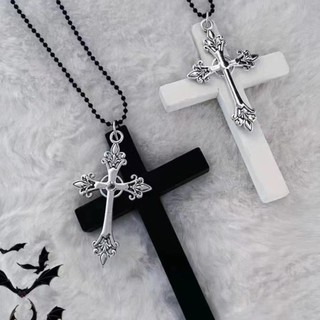  Đôi Chuỗi Chữ Thập Mặt Dây Chuyền Phong Cách Goth Y2K Phụ Kiện Trang Sức Dành Cho Nữ 