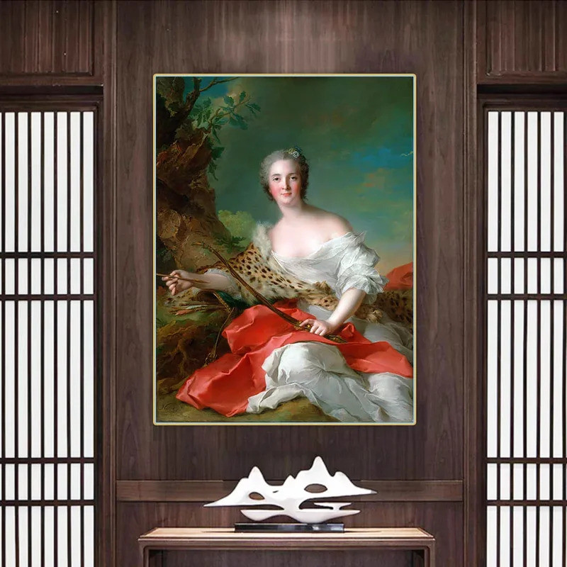 Jean-Marc Nattier "Chân dung Constance Gabrielle Caballo Bonnier de la Mosson trong vai Diana" Tranh
