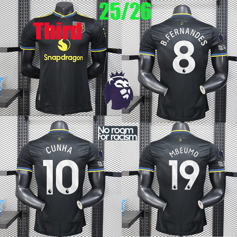 25 / 26 Man-U Quần áo bóng đá thứ ba B.FERNANDES CASEMIRO CUNHA MBEUMO SESKO MAIANOO AMAD MAGUIRE áo