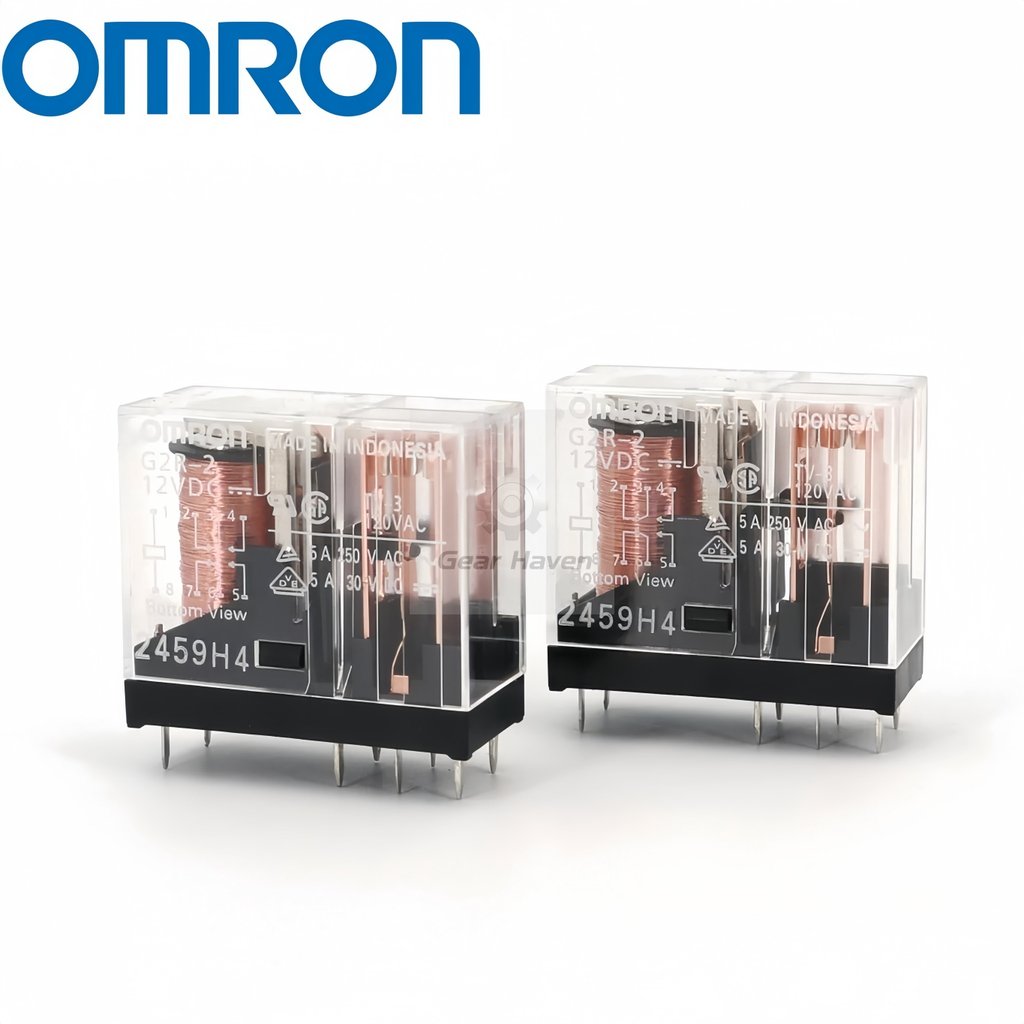 Omron G2R-1 series DC 12V24V rơle G2R-1 G2R-1A-E G2R-1-E G2R-2 Bao bì túi chống nước linh kiện điện 