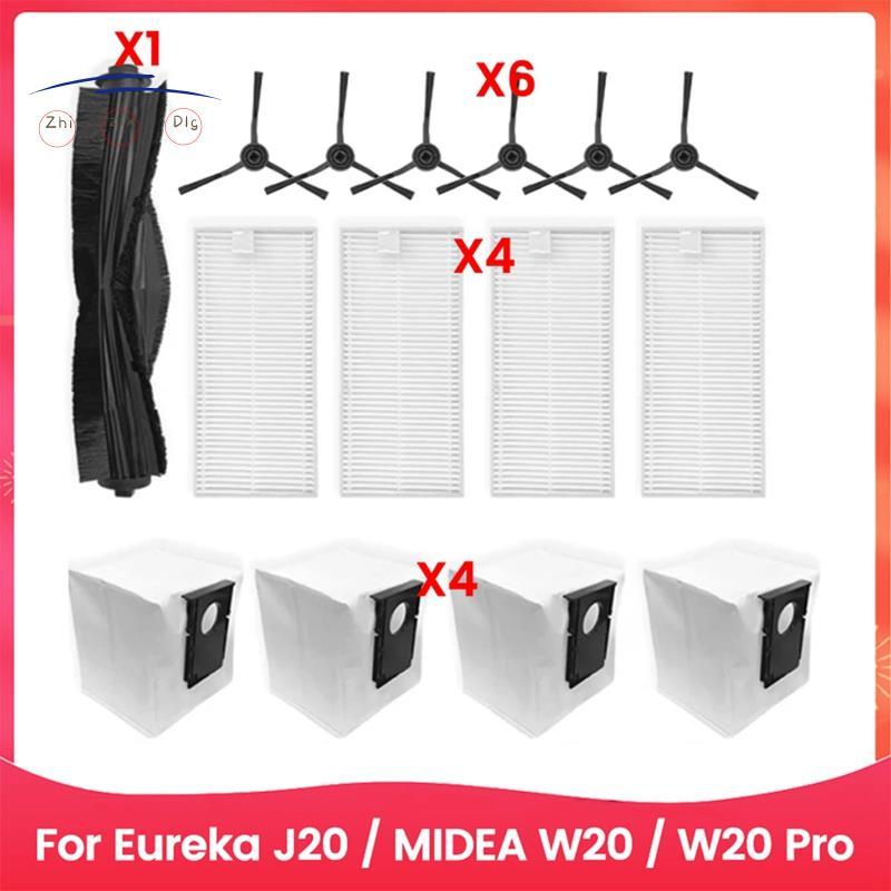 15 Chiếc Cho J20 / W20 / W20 Pro Robot Hút Chân Không Thay Thế Phần Bàn Chải Bên Chính Hepa Lọc Bụi 