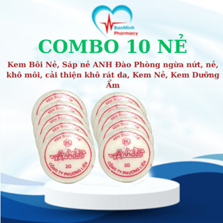  Combo 10 Sáp bôi nẻ Vaseline ANH ĐÀO 2G Phương Liên - Phòng ngừa nứt DA nẻ khô môi Kem Nẻ Dưỡng Ẩm 