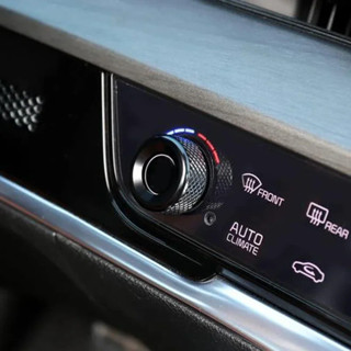 2 Chiếc Nhôm Trung Tâm Điều Chỉnh Điều Chỉnh Núm Vòng Bao Viền Nội Thất Phụ Kiện Cho Xe Kia Sportage NQ5 2022-2024