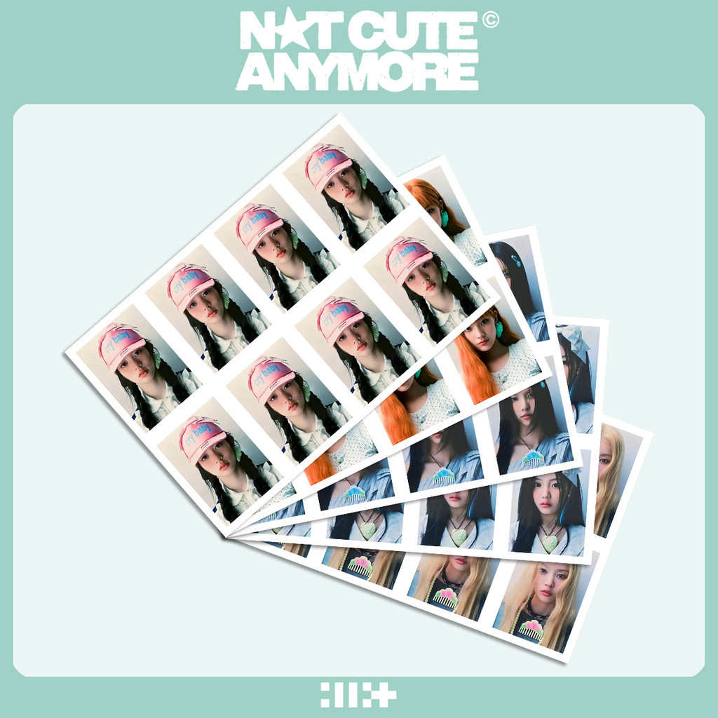 Kpop ILLIT Không Dễ Thương nữa Withmuu Thẻ sưu tập ảnh ID 1 inch GLLIT
