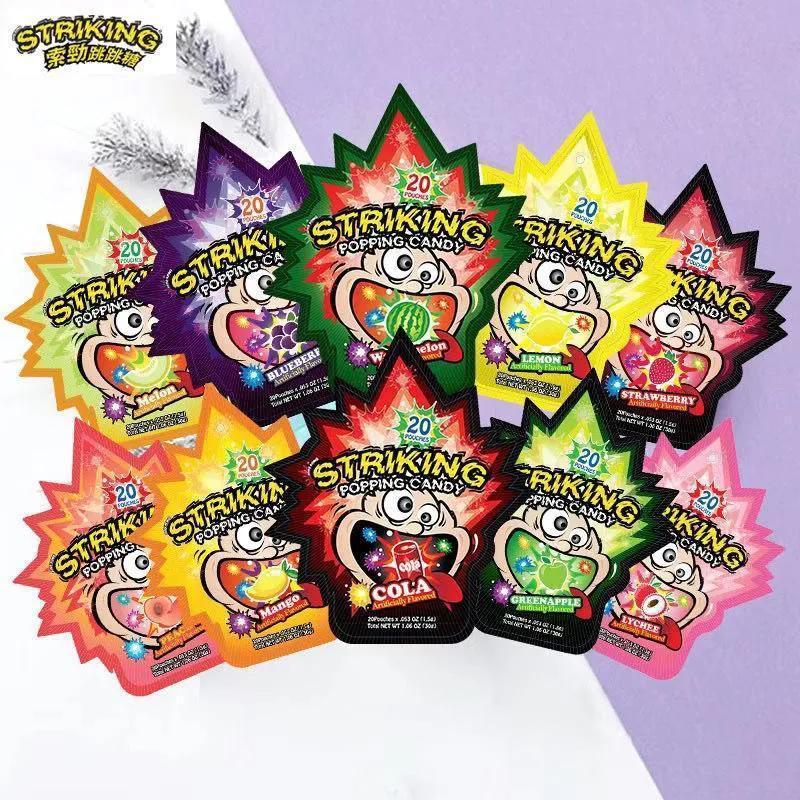 Đồ Ăn Nhẹ Tuổi Thơ Hồng Kông Sojin Popping Kẹo Cola Hương Vị Trái Cây Popping Kẹo Popping Kẹo Nhập K