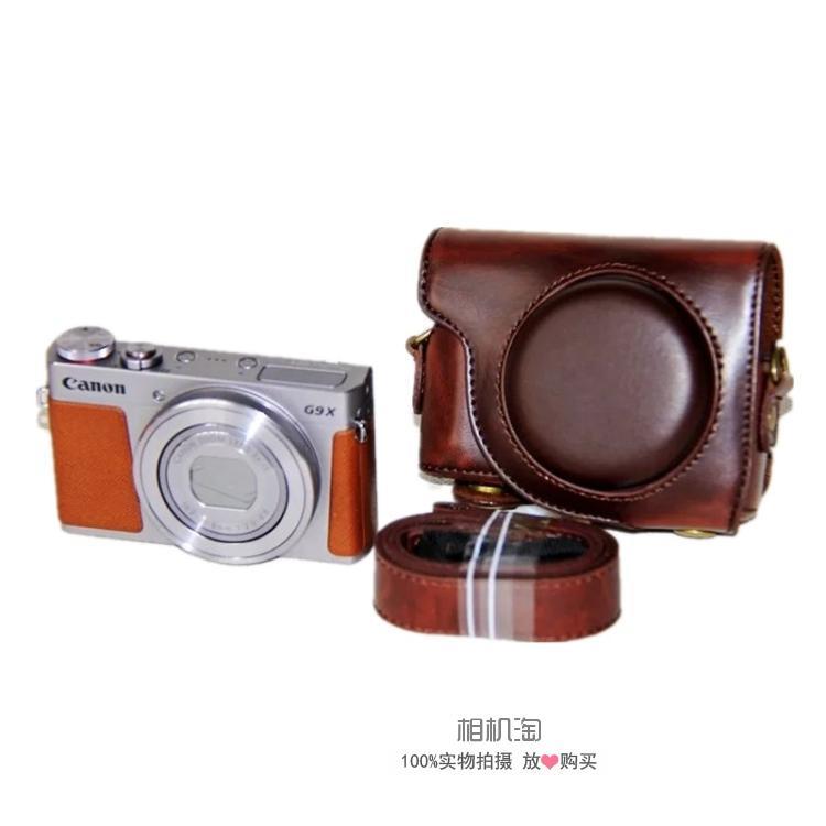 Thích hợp cho túi đựng máy ảnh Canon G9X G9XII G9X MarkII Vỏ da bảo vệ Túi đựng máy ảnh Túi đeo vai