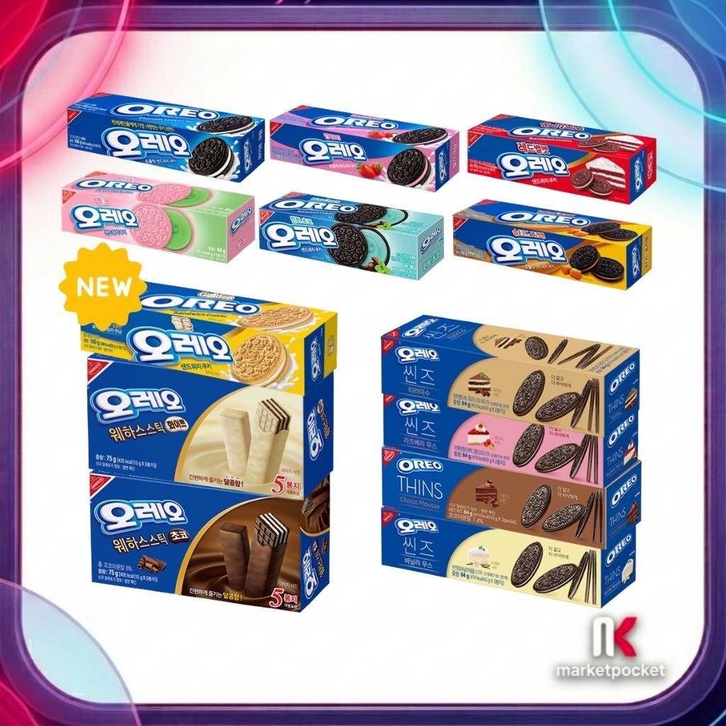 [Oreo] / (Đồ ăn nhẹ bánh quy Oreo) / Hỗn hợp 10 hương vị / 1 gói / K-Food Authentic K-Food K-Beauty 